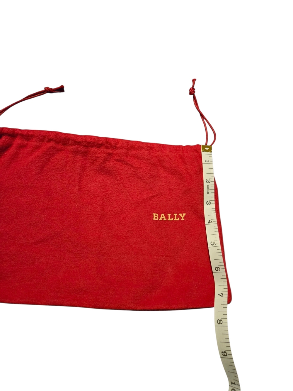 Bally Red  Drawstring Dust Bag - Picture 3 of 5
